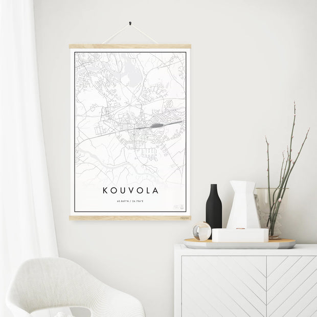 Minimalistinen Kouvola - Valkoinen