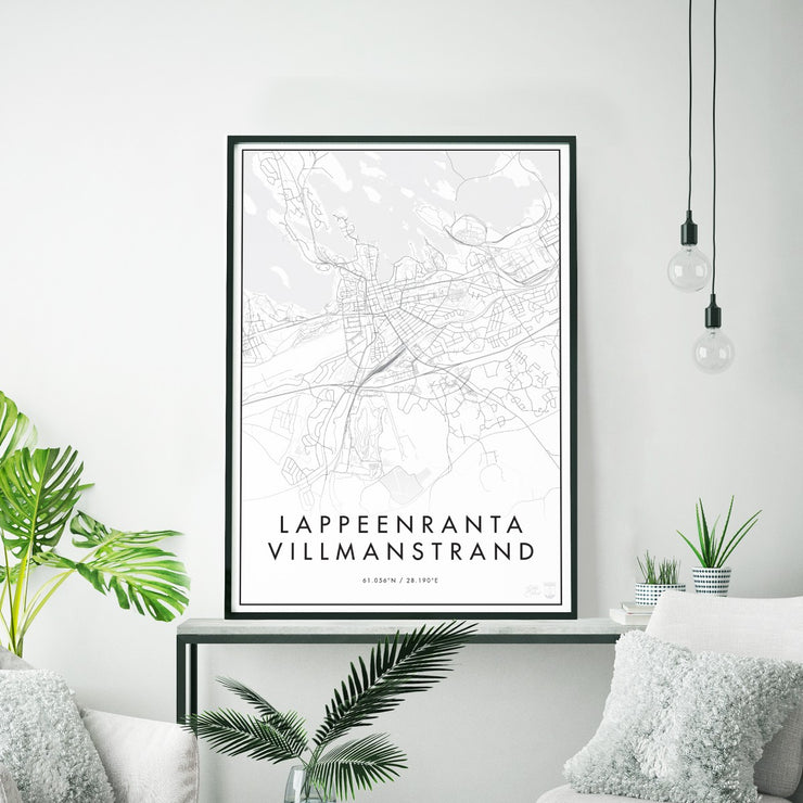 Minimalistinen Lappeenranta Kaupunkijuliste - Påster