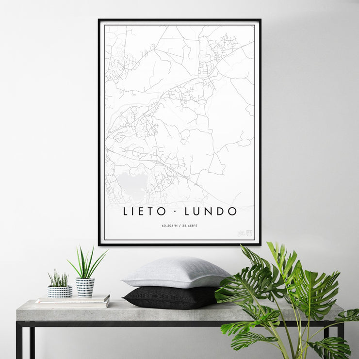 Minimalistinen Lieto Kaupunkijuliste - Påster