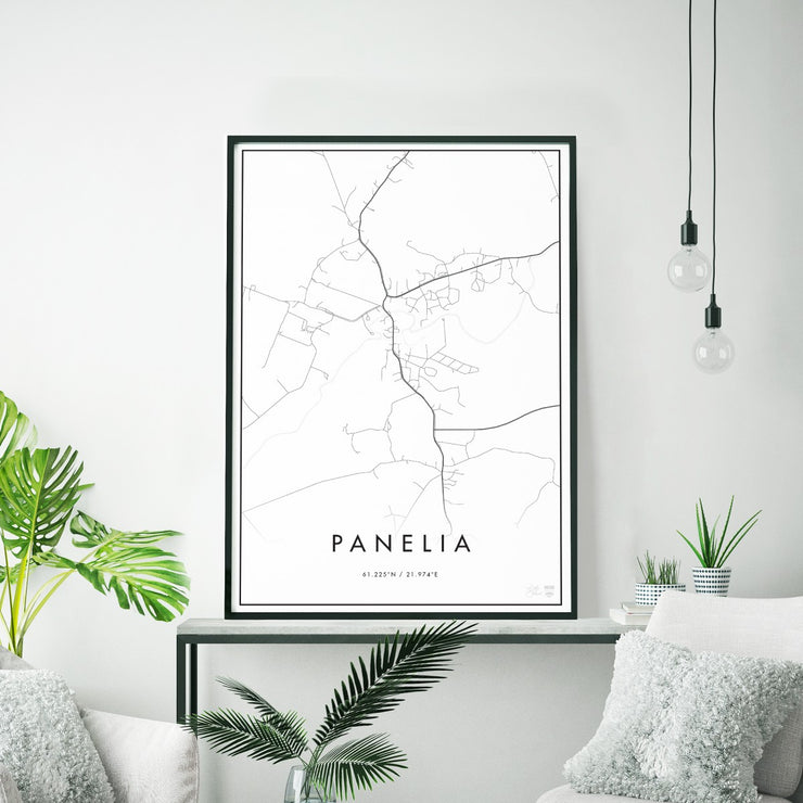 Minimalistinen Panelia Kaupunkijuliste - Påster