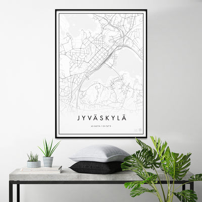 Minimalistinen Jyväskylä Kaupunkijuliste - Påster