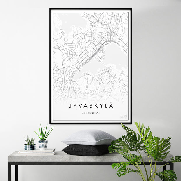 Minimalistinen Jyväskylä Kaupunkijuliste - Påster