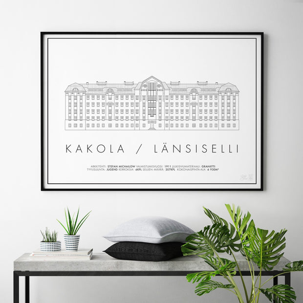 Kakola / Länsiselli Kaupunkijuliste - Påster